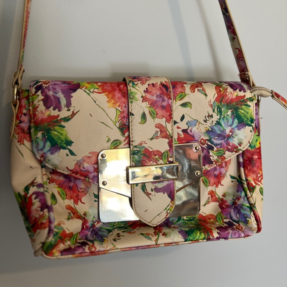 Aldo Floral Crossbody Handbag
